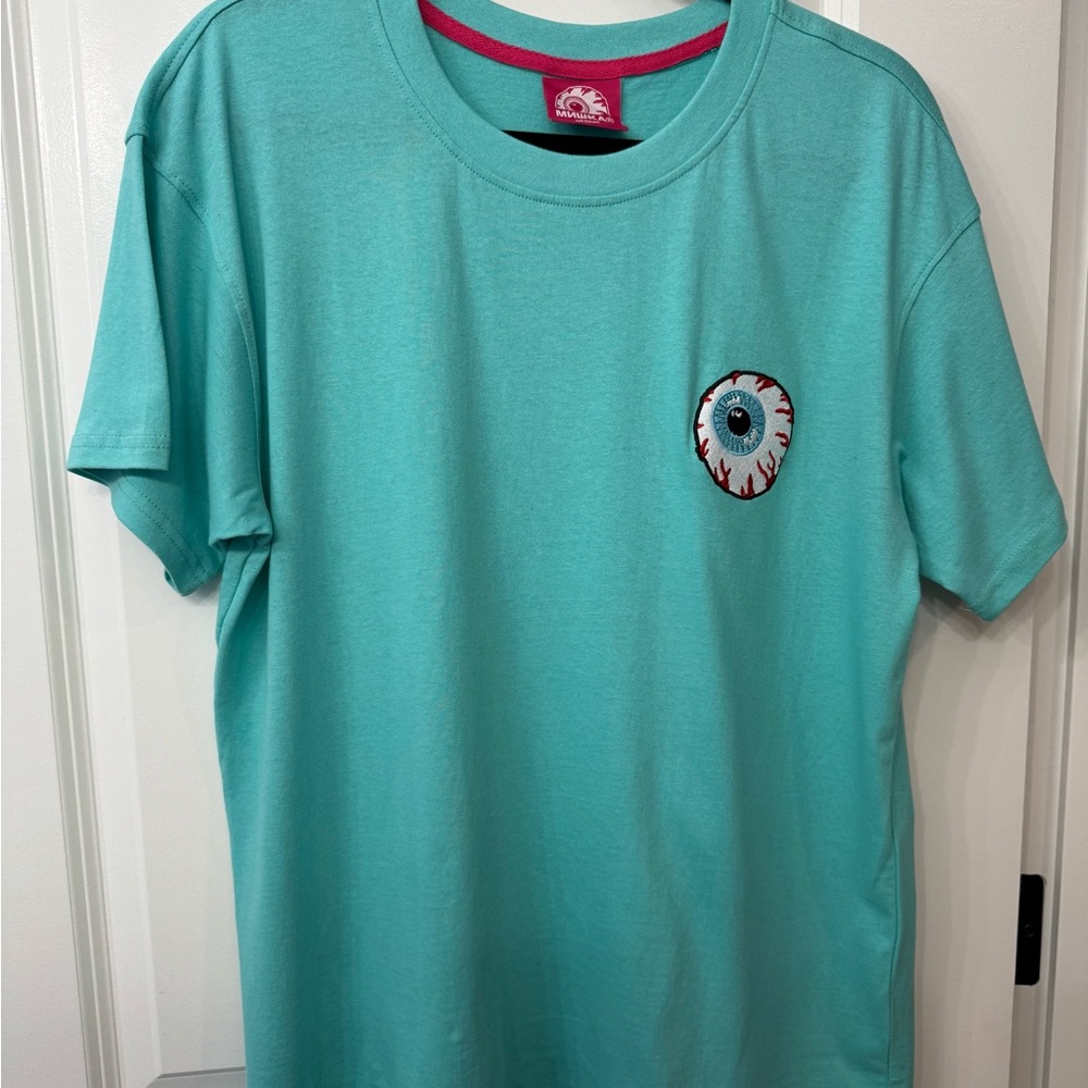 Teal Embroidered Eyeball Men’s T-Shirt